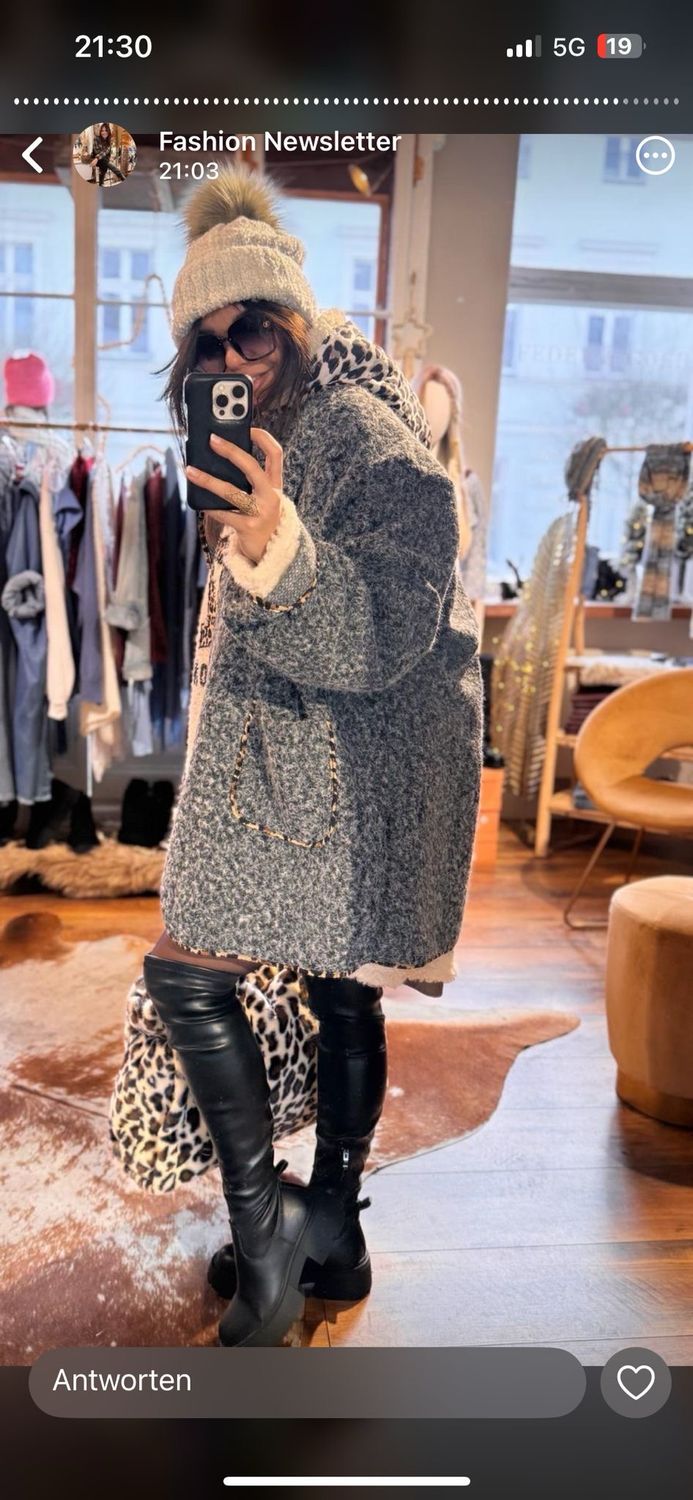 Jacke oversize Nathi Grey