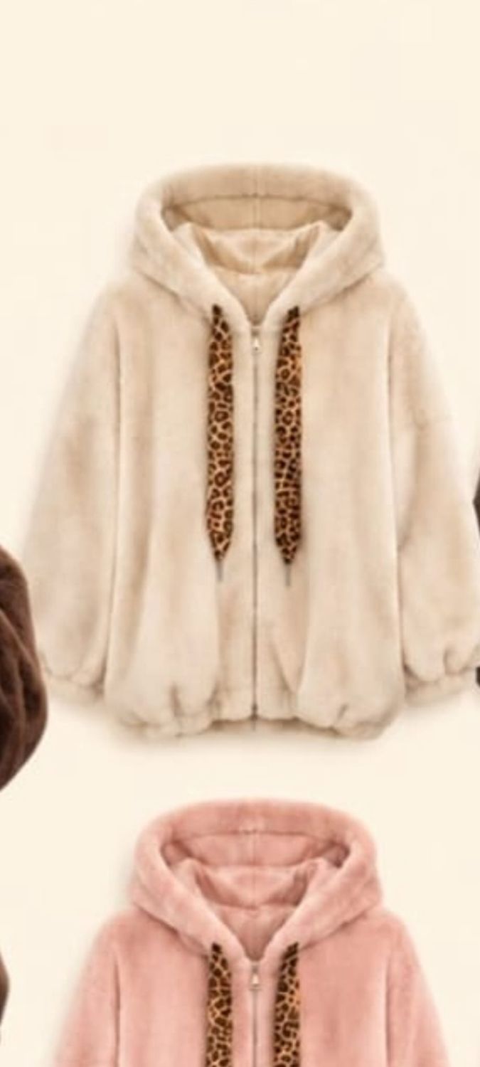 Teddy Jacke Simone Creme Teddy Jacke Simone Creme