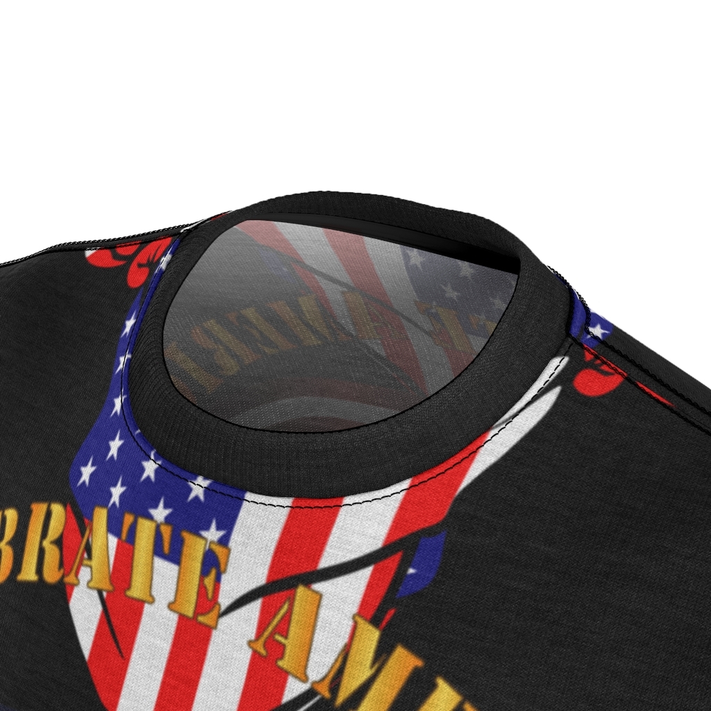 America for Everyone with Kerchief Design FrontBackLeft Right AOP Returning to Life Celebrate America
