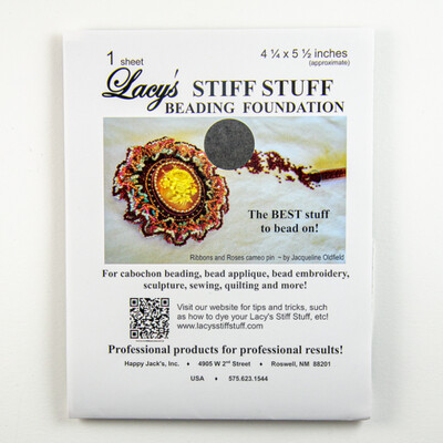Lacy's Stiff Stuff Single Sheet 4.25" x 5.5" - Black