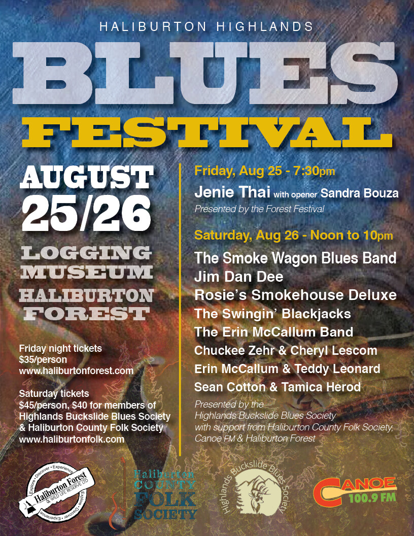 Haliburton Highlands Blues Festival - Aug. 25/26, 2023