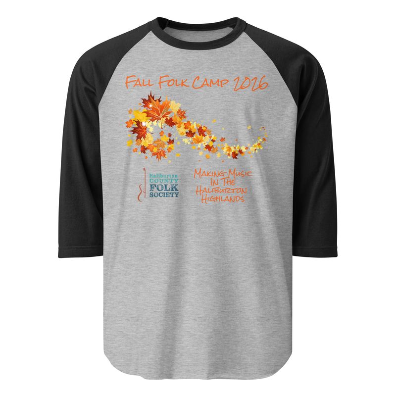 Fall Folk Camp 3/4 sleeve raglan shirt
