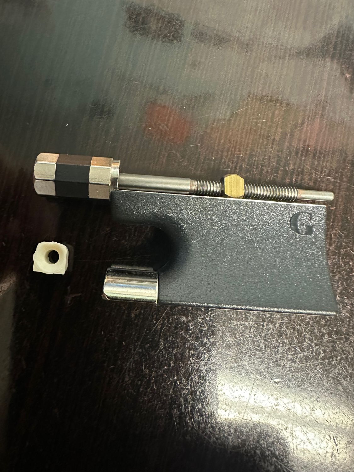 Glasser Violin Frog Assembly - 1/2 and 1/4 size