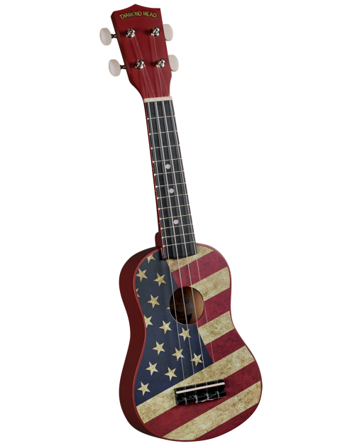 Diamond Head Ukulele - Satin US Flag