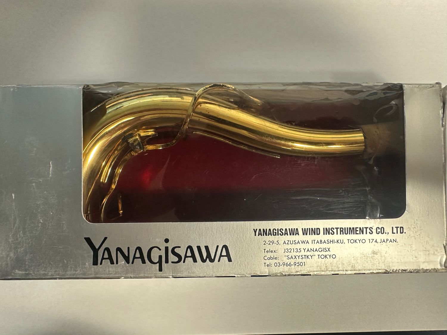 Yanagisawa Y1-101-100T Tenor Saxophone Neck - Gold-Plated