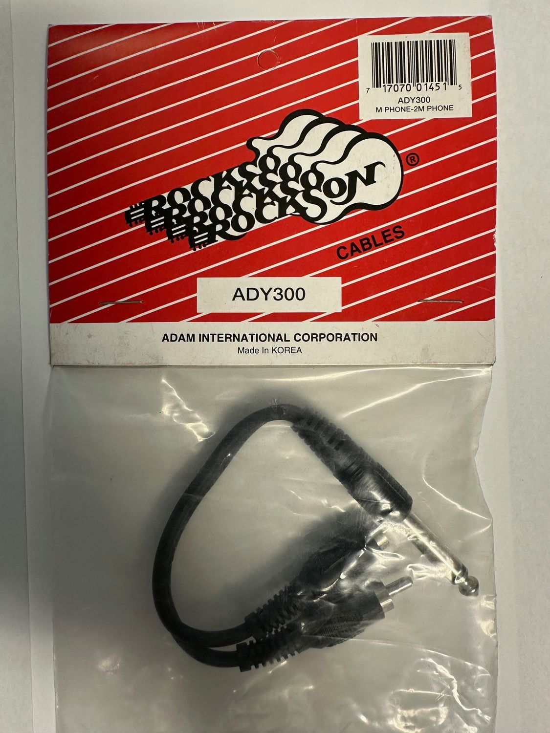 ADY300 Cable 1/4" - 2 RCA