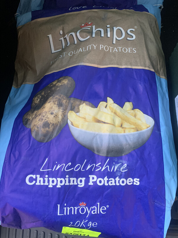 Sack of Potatoes - 20kg  Lin Chips Best - Roasting/mashing/ All Rounder  