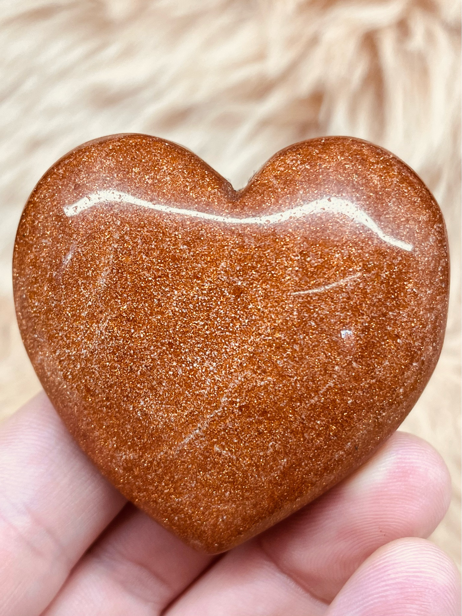 Goudsteen hart Man-made