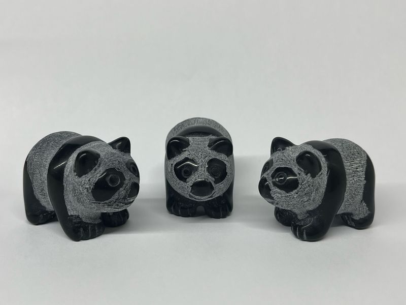 Obsidiaan zwart Panda