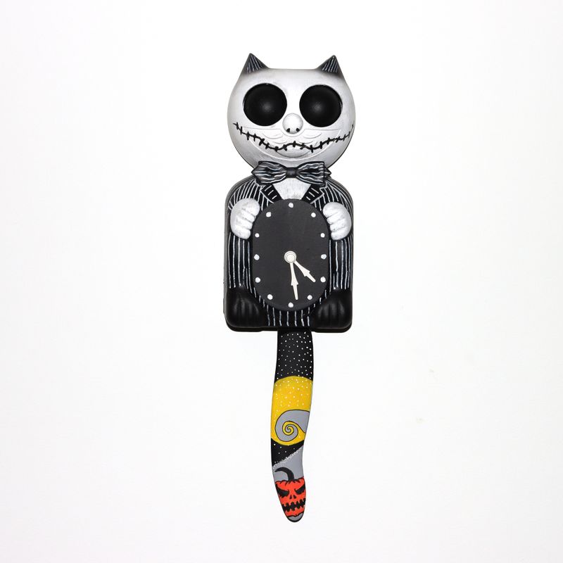 Pumpkin King Kit Cat Clock