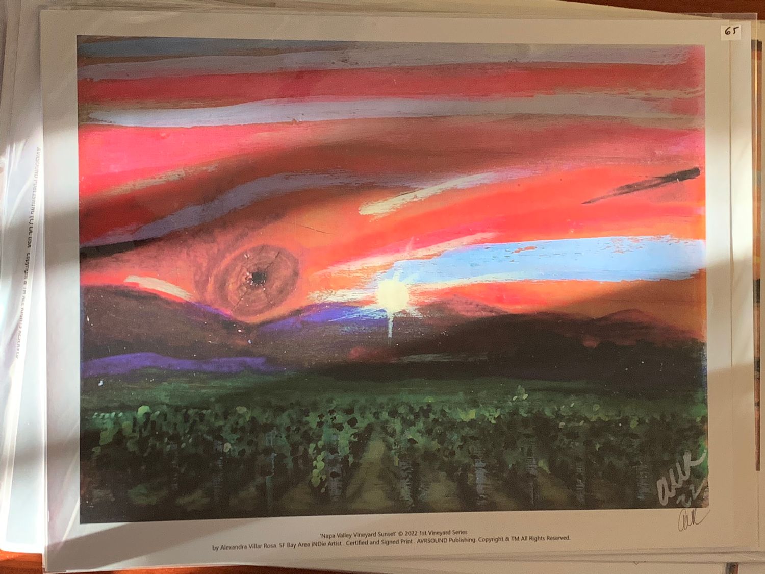 Calistoga Vineyard Sunset ©