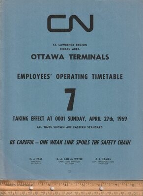Canadian National Ottawa Terminals 1969
