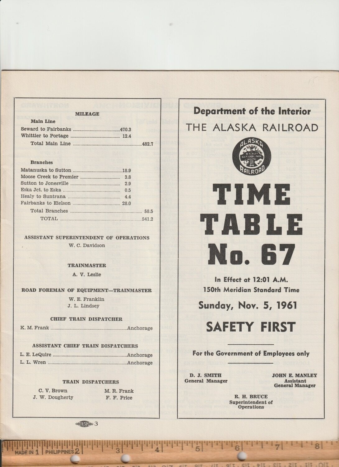 Alaska Railroad 1961