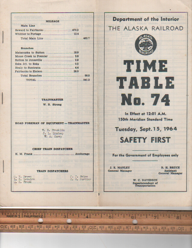 Alaska Railroad 1964