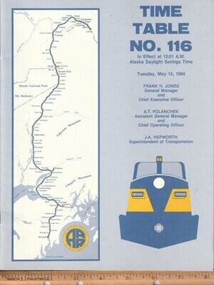 Alaska Railroad 1984