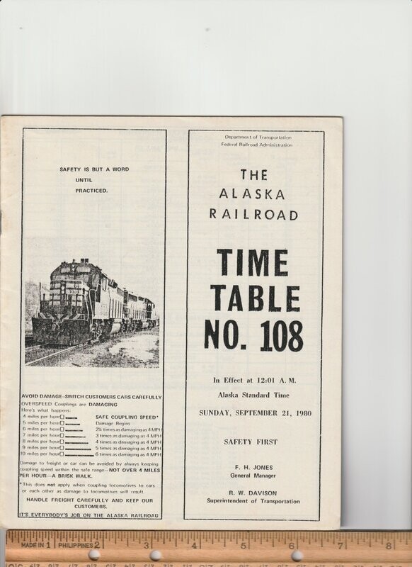 Alaska Railroad 1980