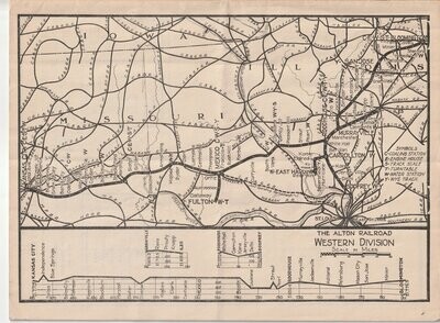 Alton Western Division map 1943