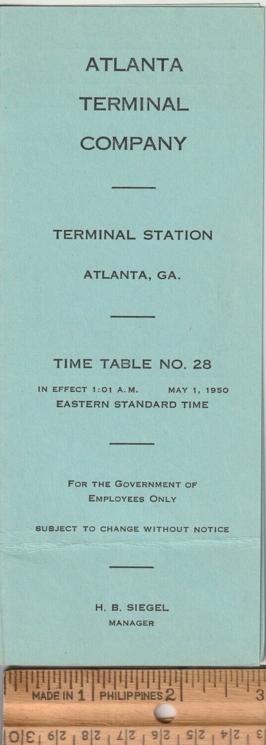 Atlanta Terminal Company 1950