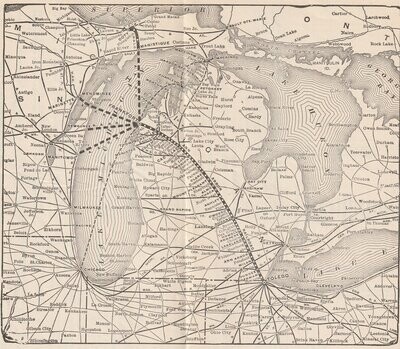 Ann Arbor RR Map 1925