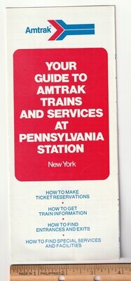 Amtrak Guide to Pennsylvania Station 1975