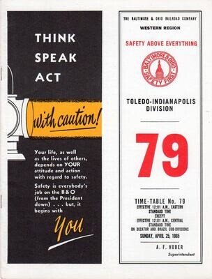 Baltimore & Ohio Toledo-Indianapolis Division 1965