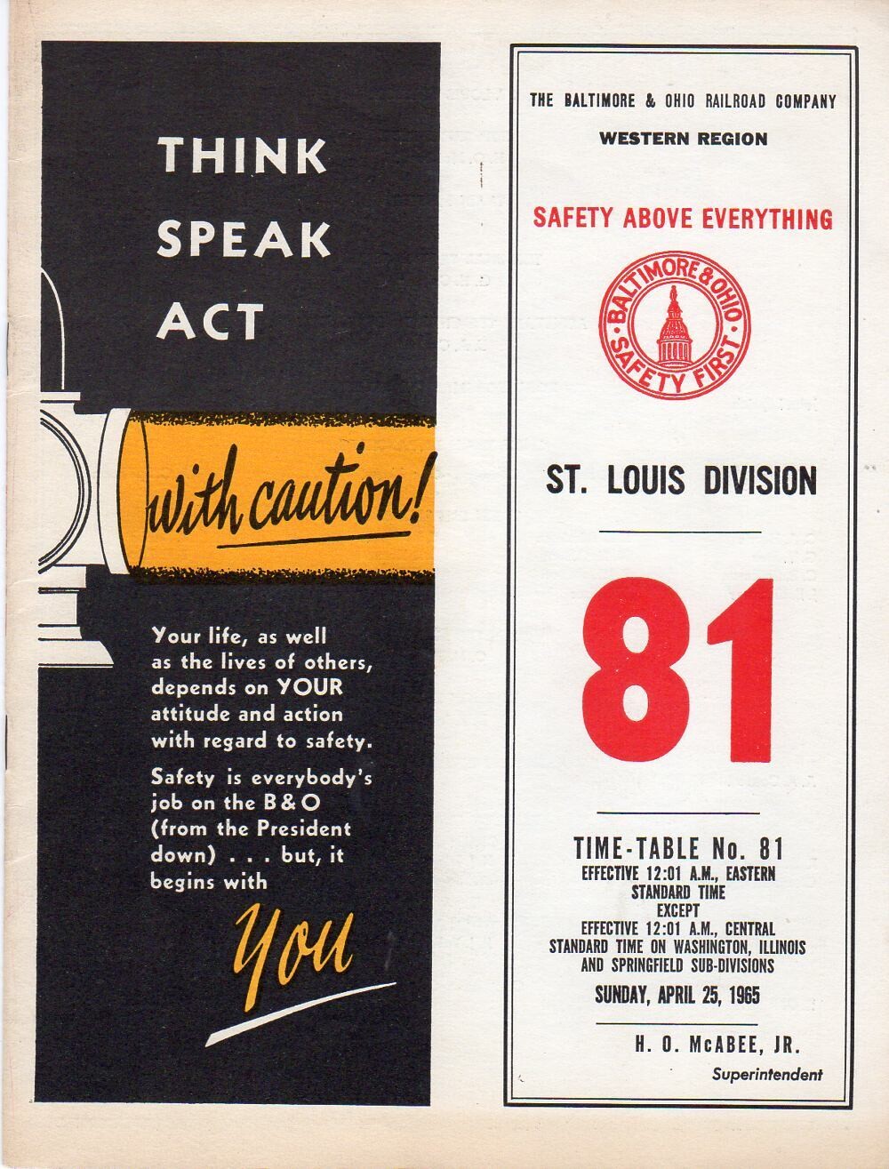 Baltimore & Ohio St. Louis Division 1965