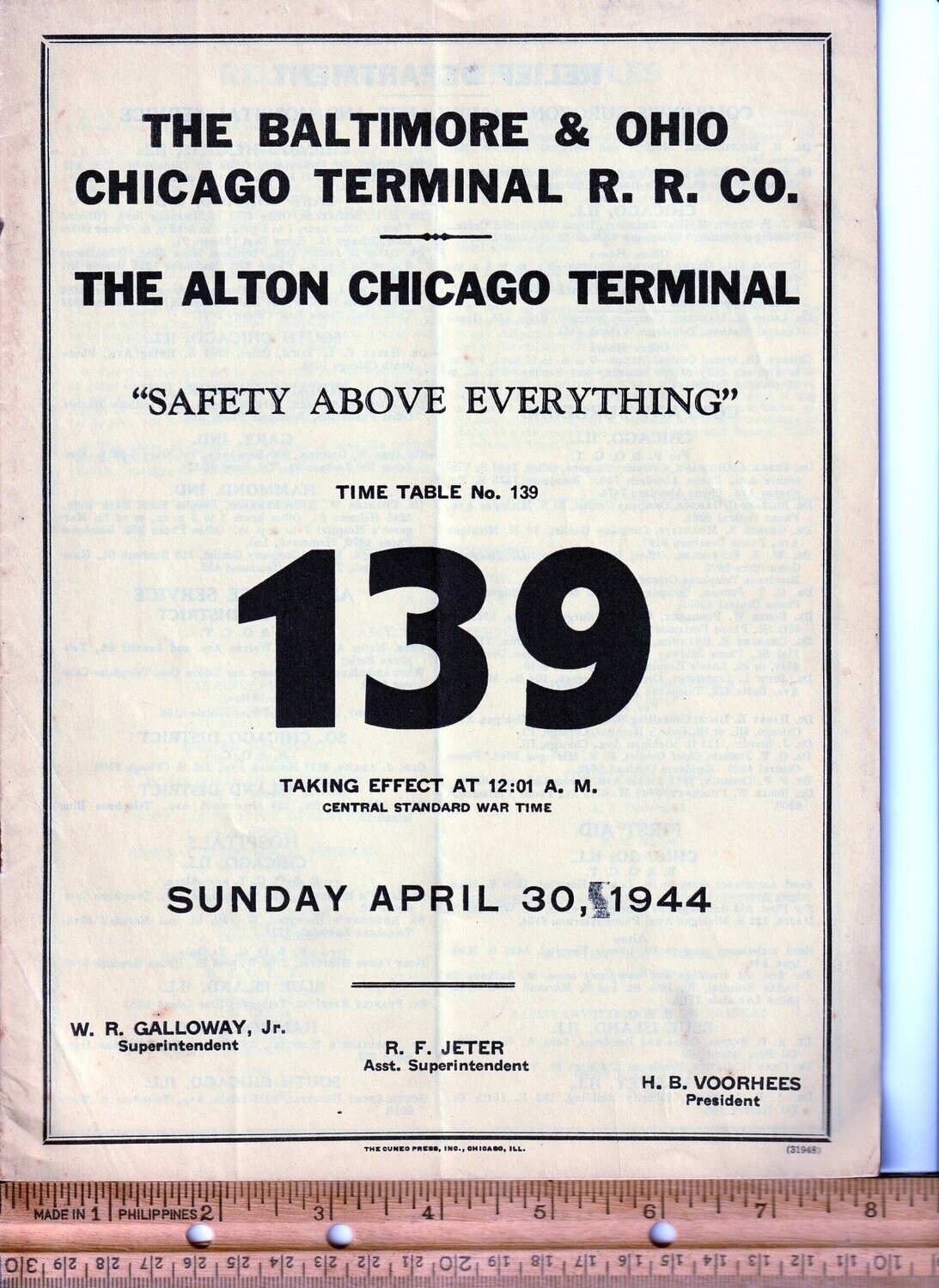 Baltimore & Ohio Chicago Terminal / Alton Chicago Terminal 1944