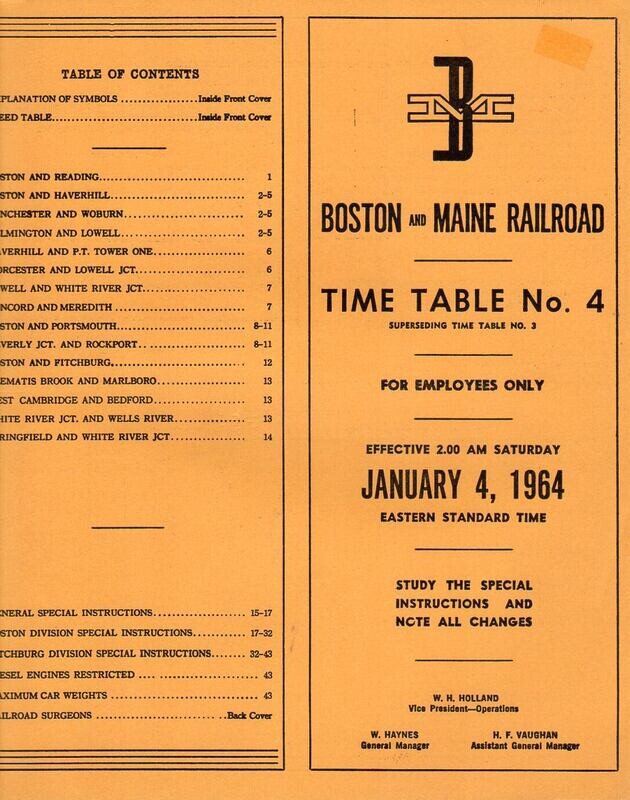 Boston & Maine Railroad 1964