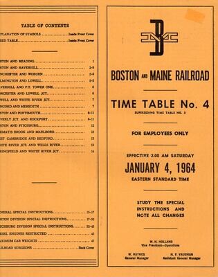 Boston & Maine Railroad 1964