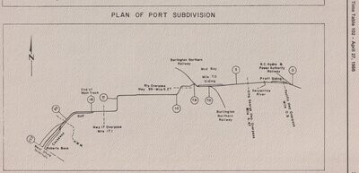 BC Rail Port Subdivision Map 1986