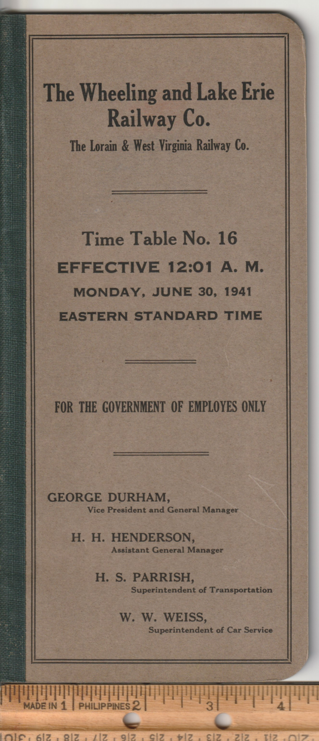 Wheeling & Lake Erie Railway 1941