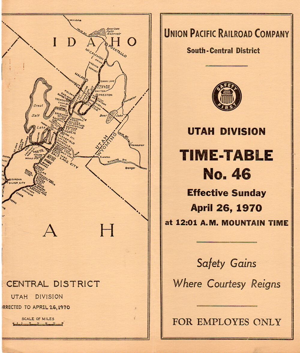 Union Pacific Utah Division 1970