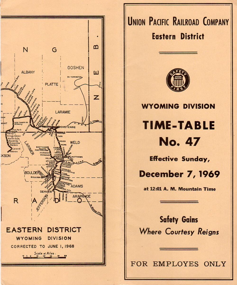 Union Pacific Wyoming Division 1969