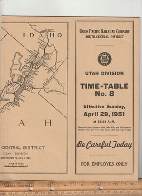 Union Pacific Utah Division 1951