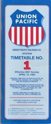 Union Pacific Railroad 1994