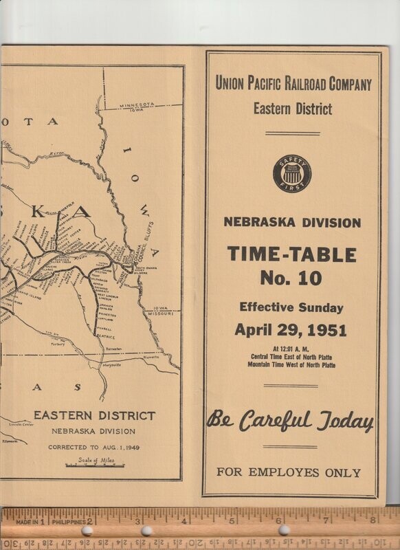 Union Pacific Nebraska Division  1951