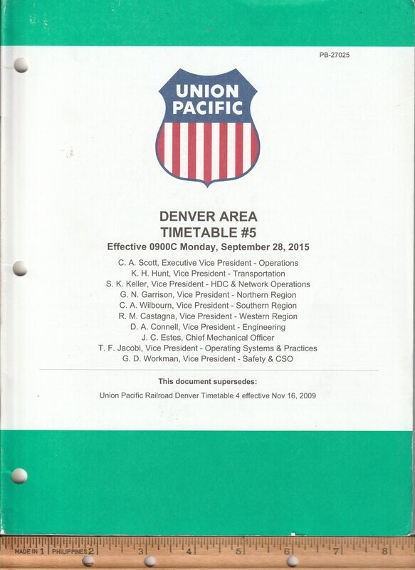 Union Pacific Denver Area 2015