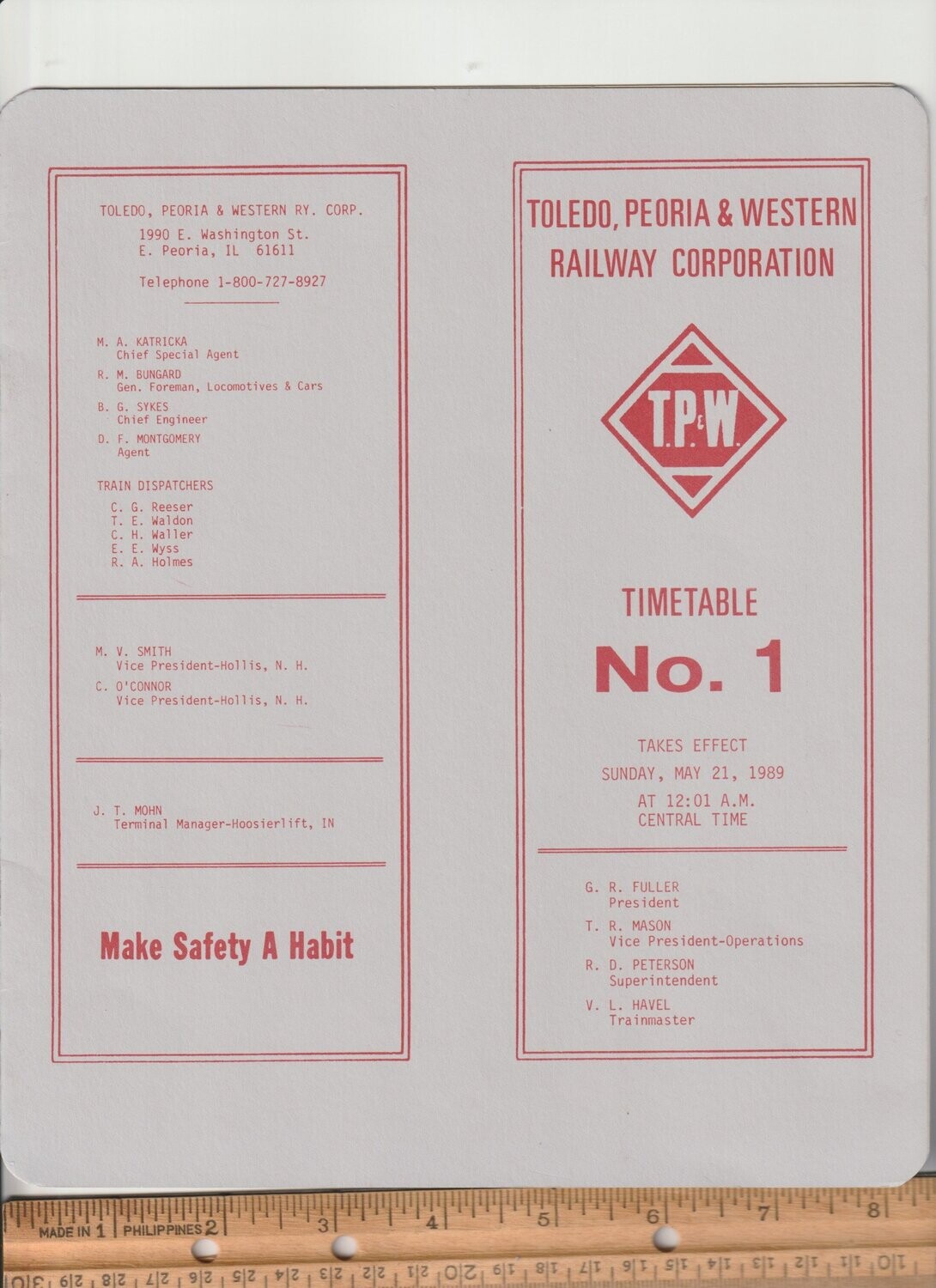 Toledo, Peoria & Western Railway 1989