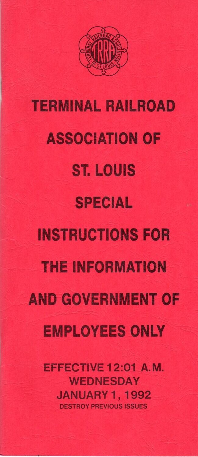 Terminal Railroad Association of St. Louis (TRRA) 1992