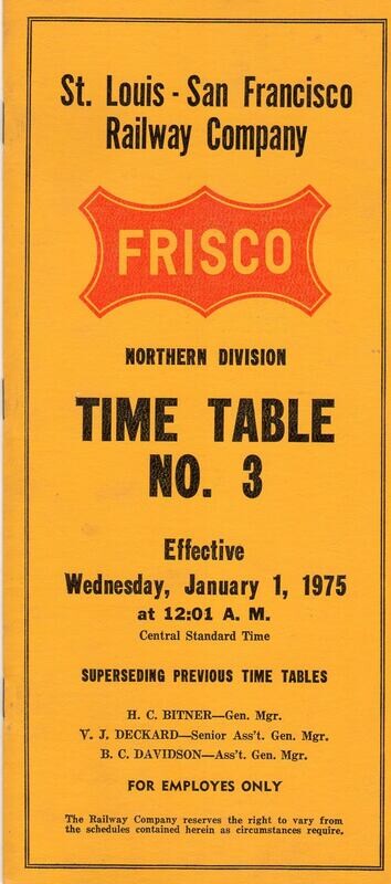 St. Louis-San Francisco Northern Division 1975