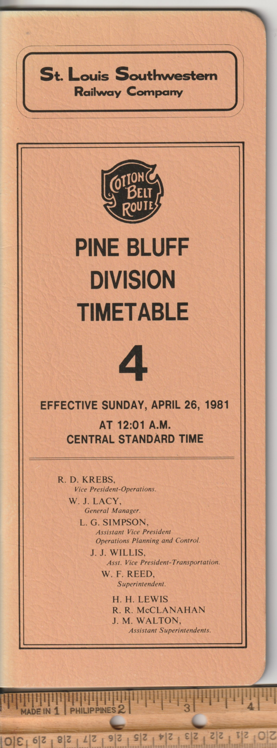 St. Louis Southwestern Pine Bluff Division 1981