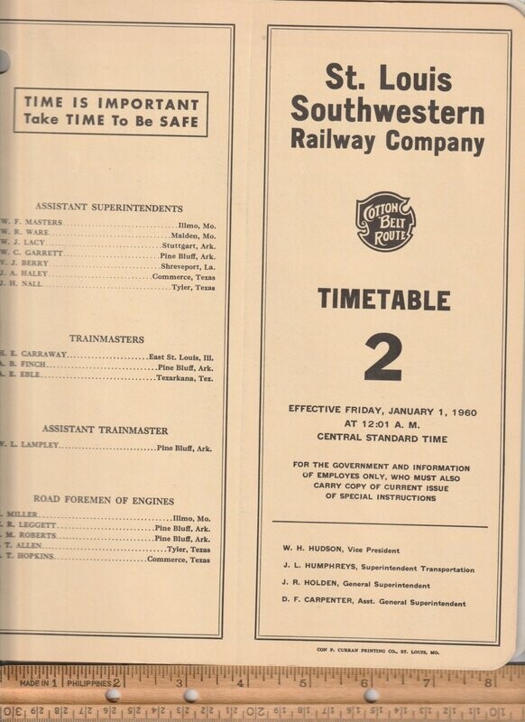 St. Louis Southwestern Railway 1960