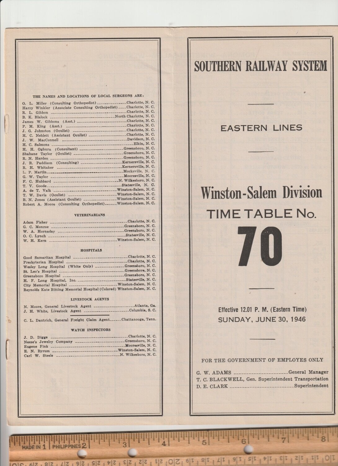 Southern Winston-Salem Division 1946