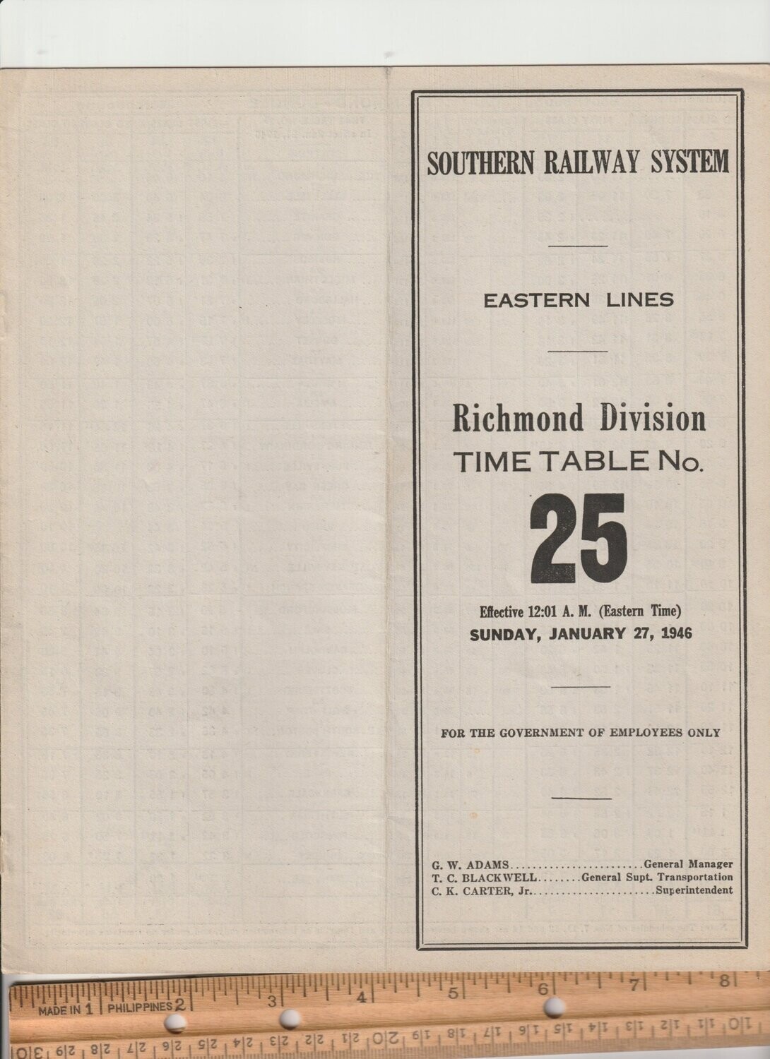 Southern Richmond Division 1946