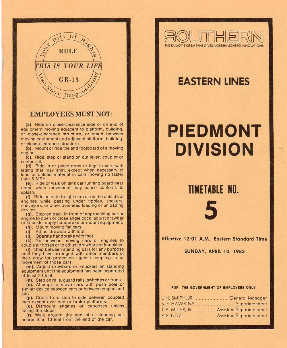 Southern Piedmont Division 1983