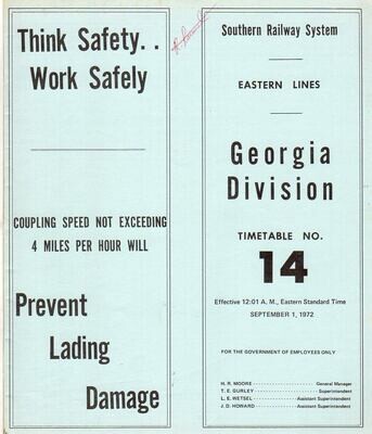 Southern Georgia Division 1972