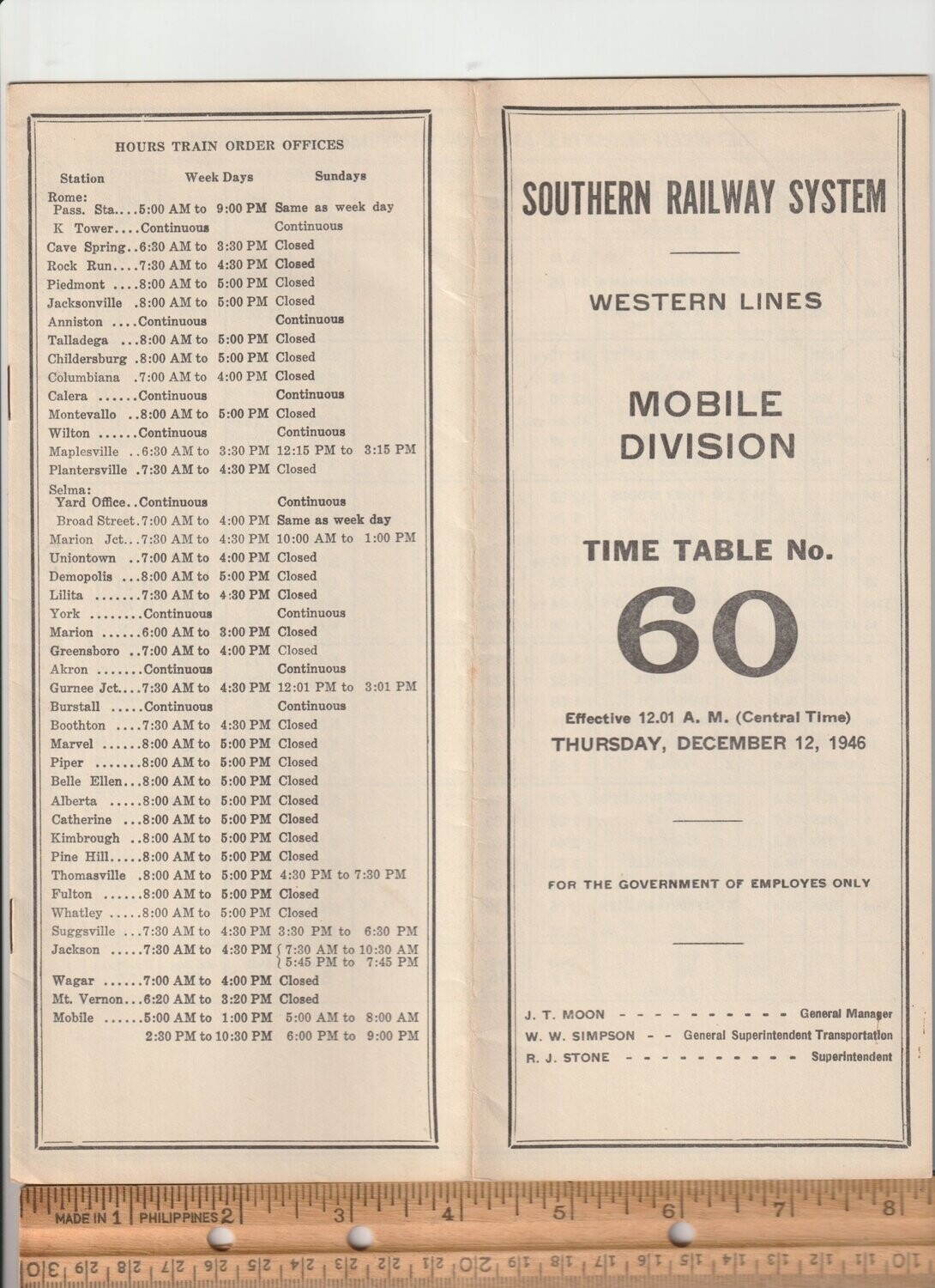 Southern Mobile Division 1946