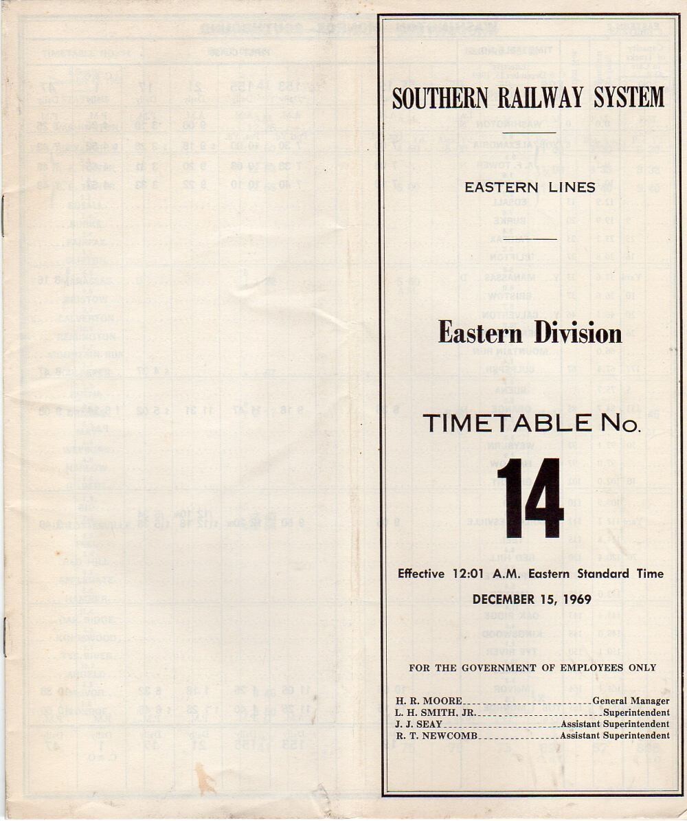 Southern Eastern Division 1969