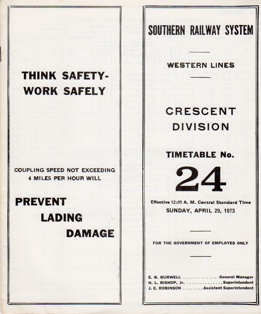Southern Crescent Division 1973