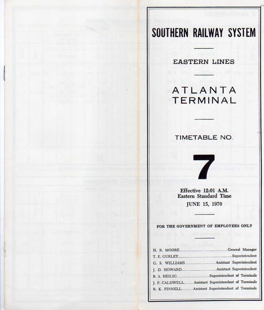 Southern Atlanta Terminal 1970